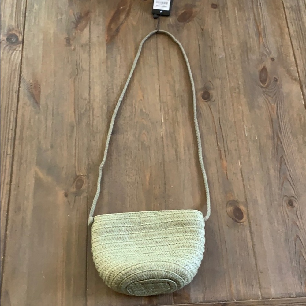 NEW Seafoam Green Straw Bag